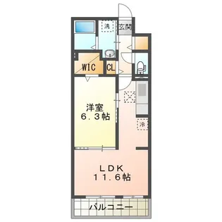 江どばしテラス【1階】の間取り