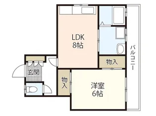 境田アパート【2階】の間取り