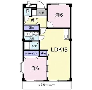 グリーンハイツ芝I【2階】の間取り