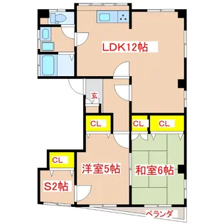 ジュンクビル【2階】の間取り