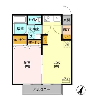 サンスクエア【2階】の間取り