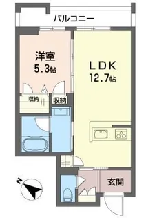 ヴァレンズ・クレシェレ【3階】の間取り