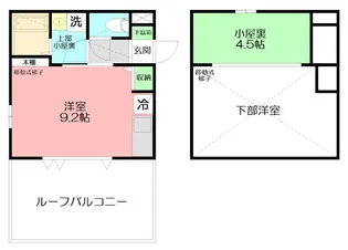 神奈川県平塚市北金目1【アパート】の間取り