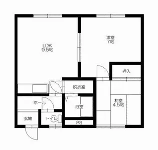 イエローハウス【1階】の間取り