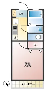 メゾンソレイユI【1階】の間取り