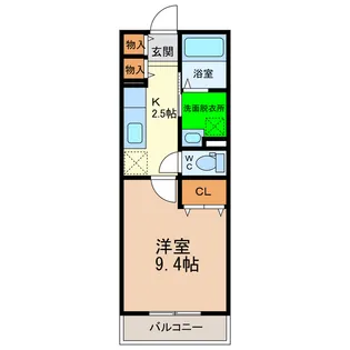 徳島県阿南市宝田町川原【アパート】の間取り