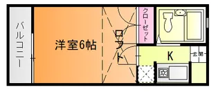 ロジュマン木崎【2階】の間取り