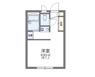レオパレスコンフォート中井【1階】の間取り