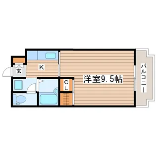 おの万第六ビル【4階】の間取り