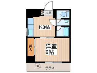 センチュリー三鷹【1階】の間取り