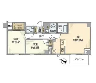 ディアナコート宮坂壇邸【4階】の間取り