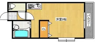 岡山県岡山市北区下伊福本町【マンション】の間取り