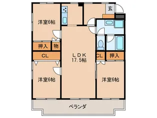 松崎パストラルコート【3階】の間取り