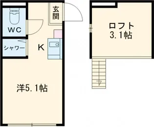 フルール・ド・エフォ【2階】の間取り