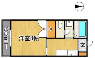 1Kの間取り画像