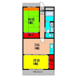 大阪府大阪市東淀川区豊新3【マンション】の間取り
