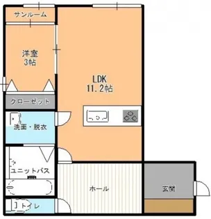 Le Bijou【1階】の間取り