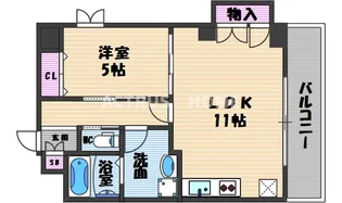大阪府大阪市阿倍野区美章園2【マンション】の間取り