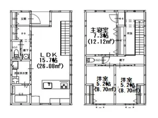 グランメゾンクレスト南蔵王IIの間取り