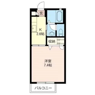 1Kの間取り画像