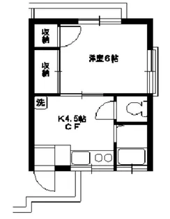 東京都板橋区向原1【アパート】の間取り