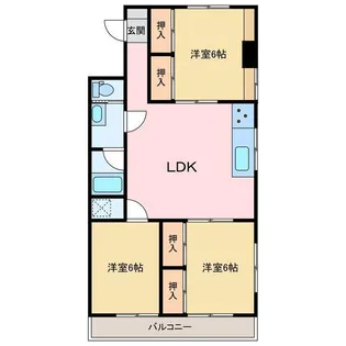 第7越智マンション【1階】の間取り