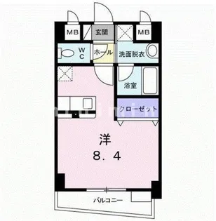熊本県熊本市東区錦ケ丘【マンション】の間取り
