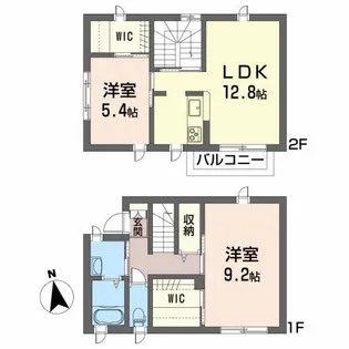 スカイパル【1階】の間取り