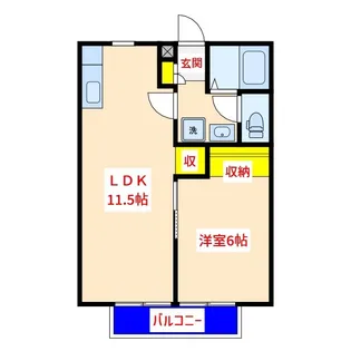 サンガーデンれいめい【1階】の間取り