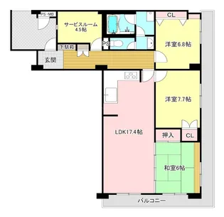 浜松アーバンヒルズ【3階】の間取り