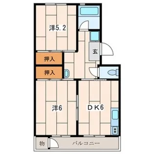 神奈川県横浜市港南区下永谷6【マンション】の間取り