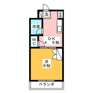 セントポーリアII【1階】の間取り