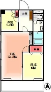 フユーグマンション【2階】の間取り