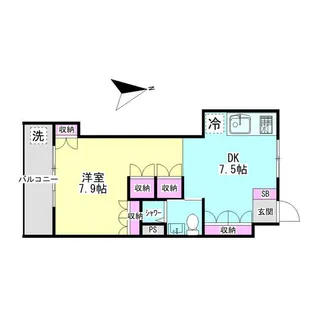 東京都大田区北千束3【マンション】の間取り