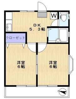 コーポみやざわ【2階】の間取り