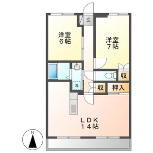 ヴェルドミール【3階】の間取り