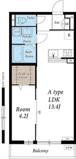 リブリ・オハナ・R&A【1階】の間取り