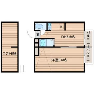 アップルハウス中野栄III【2階】の間取り