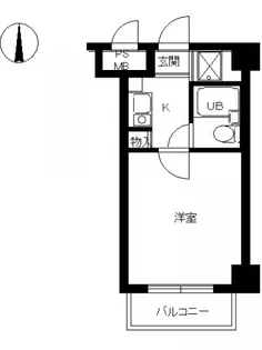 スカイコート横浜駅西口【4階】の間取り