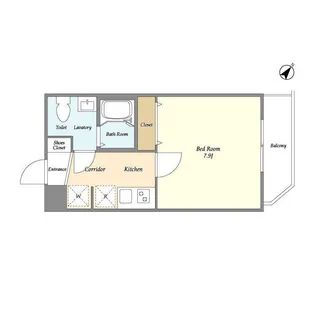 ドゥーエ上野池之端【6階】の間取り