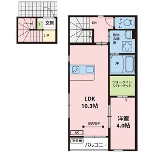 ハドルハシヌマ【2階】の間取り