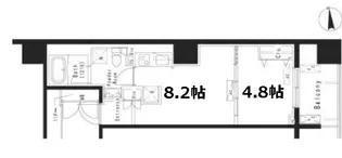 パークアクシス元浅草ステージ【13階】の間取り
