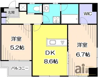 東京都練馬区東大泉4【マンション】の間取り