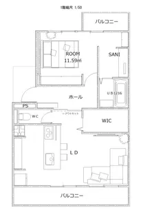 エクセルみどり【2階】の間取り