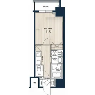 エヌステージ秋葉原【5階】の間取り
