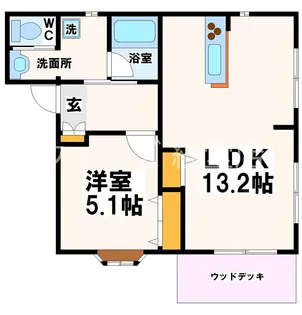 東京都世田谷区祖師谷3【アパート】の間取り