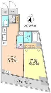 東京都中野区中野2【マンション】の間取り