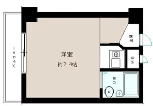 サンコート住吉駅前【3階】の間取り