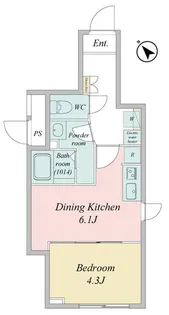 東京都江東区古石場2【マンション】の間取り