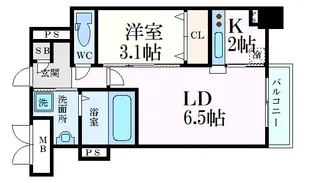 月光鎮守府【10階】の間取り